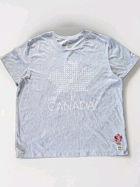 Hudson’s Bay Co Olympics Canada National Team T Shirt Womens XL Gray Official